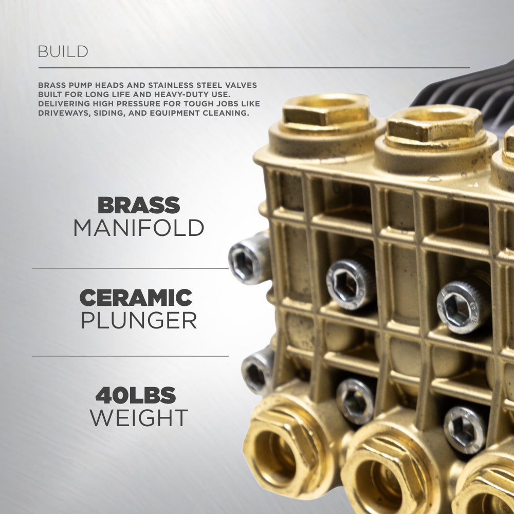 Centurion P10 Belt Drive Triplex 4100 PSI 8.5GPM Pressure Washer Pump - 85.129.171B