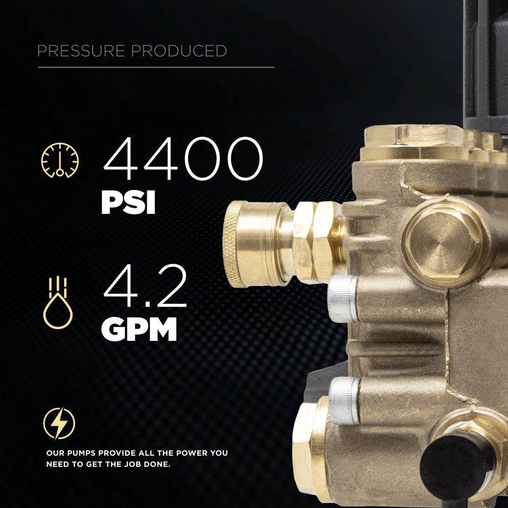 Centurion P4 Direct Drive Triplex 4400 PSI 4.2GPM Pressure Washer Pump - 85.179.175B