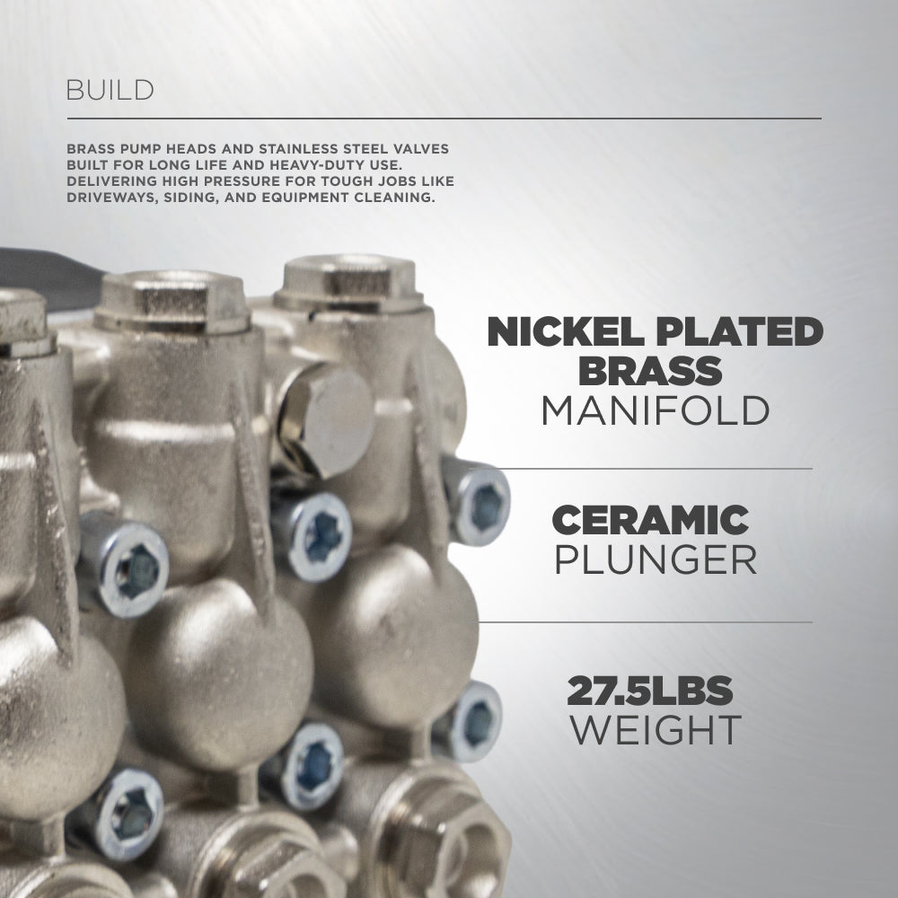 Centurion P8 Belt Drive Triplex 4000 PSI 4.0GPM Pressure Washer Pump - 85.129.106B