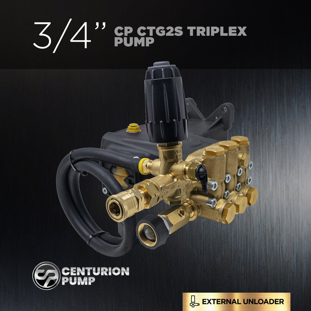 Centurion P4+ Direct Drive Triplex 4400 PSI 4.2 GPM Pressure Washer Bare Pump – 85.120.142B