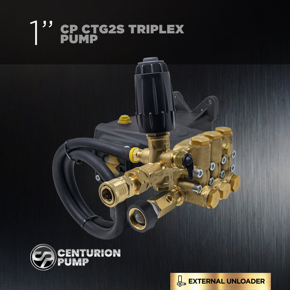 Centurion P4+ Direct Drive Triplex 4400 PSI 4.2 GPM Pressure Washer Bare Pump – 85.120.142B