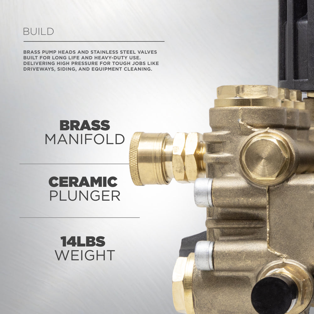 Centurion P4 Direct Drive Triplex 4400 PSI 4.2GPM Pressure Washer Pump - 85.179.175B