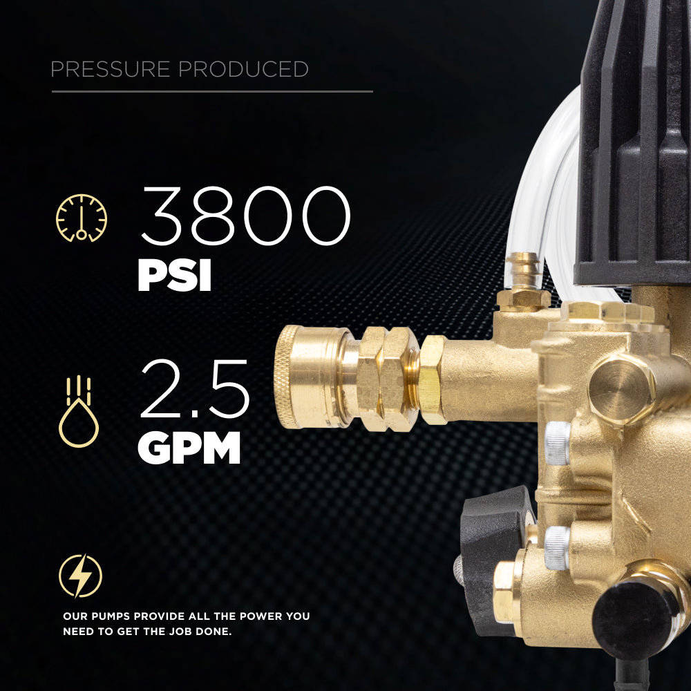 Centurion P3 Direct Drive Triplex 3800 PSI 2.5GPM Pressure Washer Pump - 85.179.185B