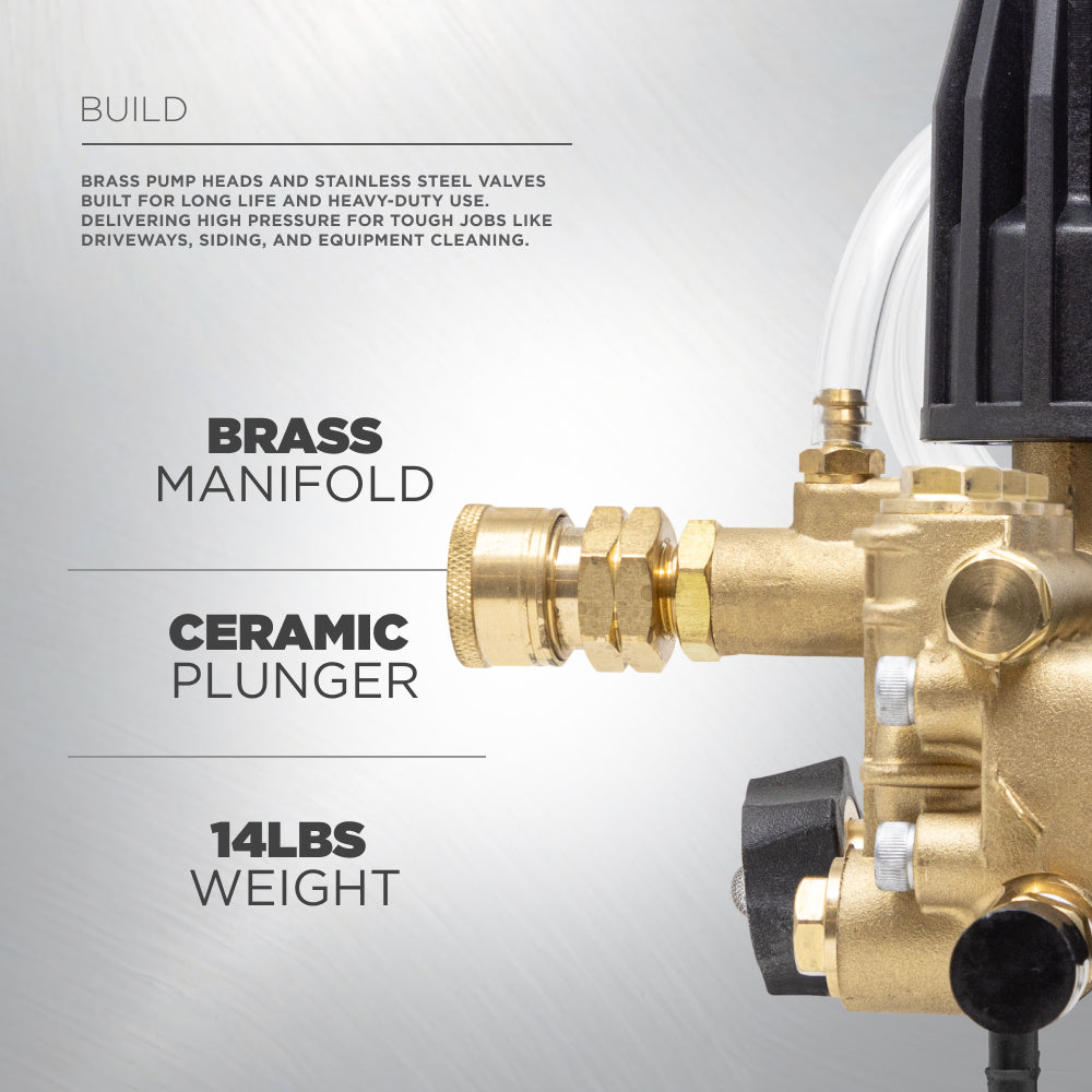 Centurion P3 Direct Drive Triplex 3800 PSI 2.5GPM Pressure Washer Pump - 85.179.185B